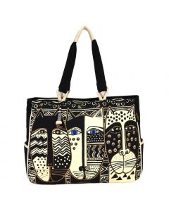 Black & White Cats Rectangular Tote