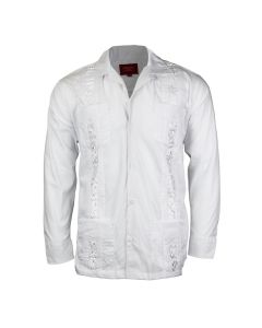 Men Guayabera Button Front Shirt